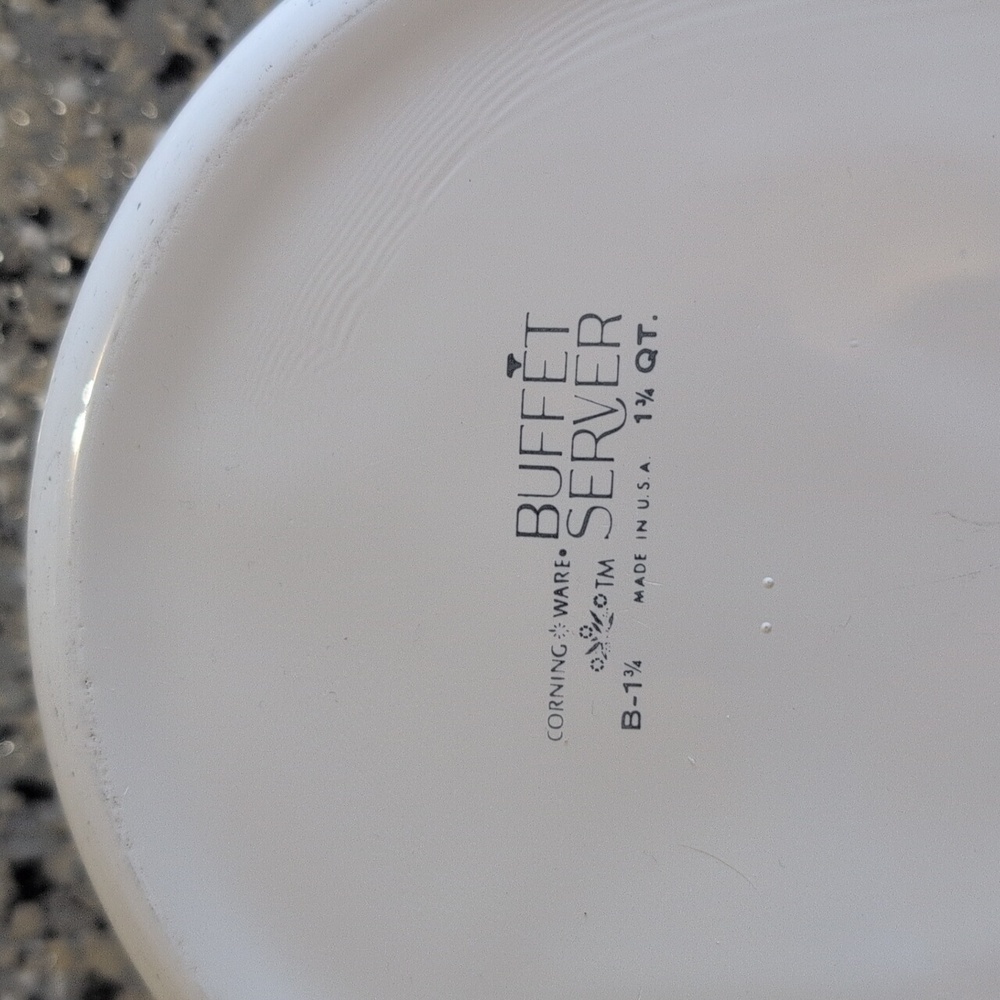 Vintage Corningware Buffet Server B-1 3/4 Qt - Picture 7 of 7